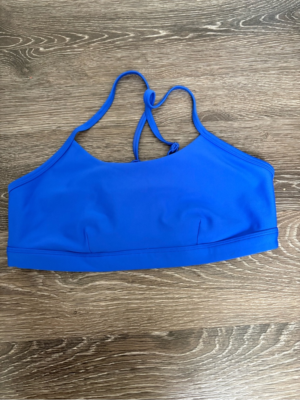 ALO Yoga Cobalt Blue Strappy Sports Bra